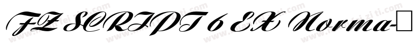 FZ SCRIPT 6 EX Norma字体转换
